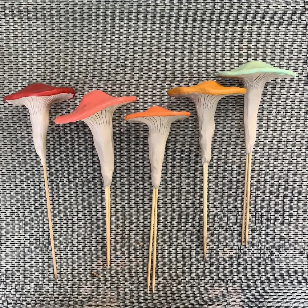 SET OF 3 Custom order Garden Stake Mushrooms 🍄